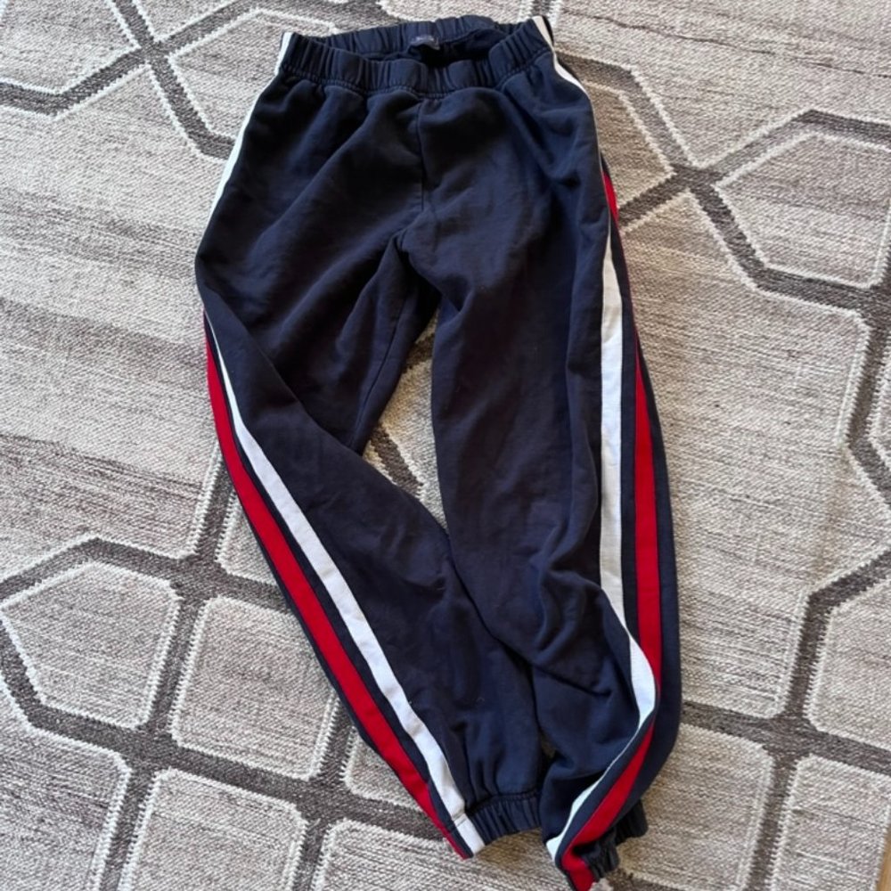 Brandy Melville / John Galt Navy Striped Sweatpants One Size